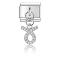 Charm pendentif Zodiaque Taureau Argenté et Cristaux — photo du produit