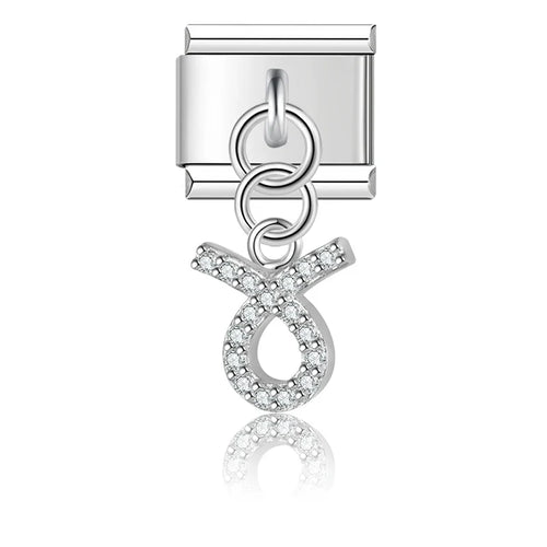 Charm Zodiaque CZ Pendant - DJ1871 Silver 1