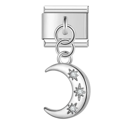 Celestial CZ Charm Collection — 9mm Italian Bracelet