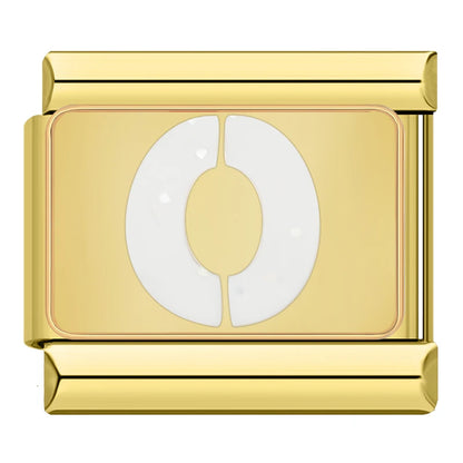 Gold Letter Charm Collection — 9mm Italian Bracelet