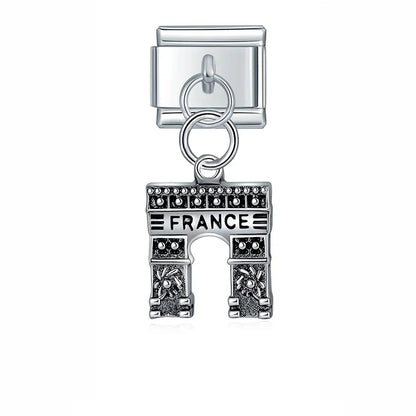 Rose & Envelope Charm Collection — 9mm Italian Bracelet