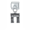Charm pendentif Tour Eiffel Argentée Inscription France — photo du produit
