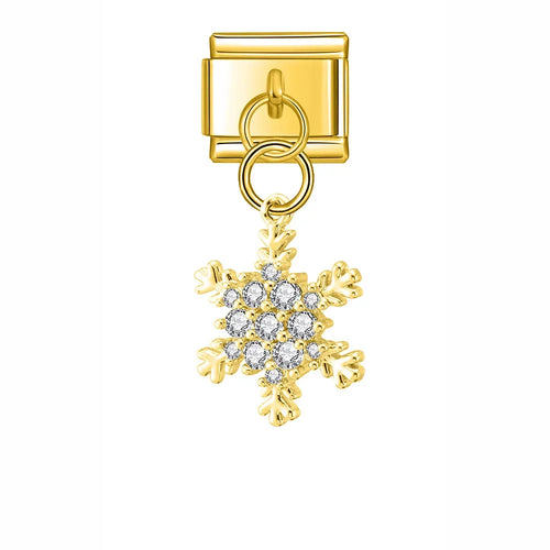 Charm Clé et Flocon de Neige - H