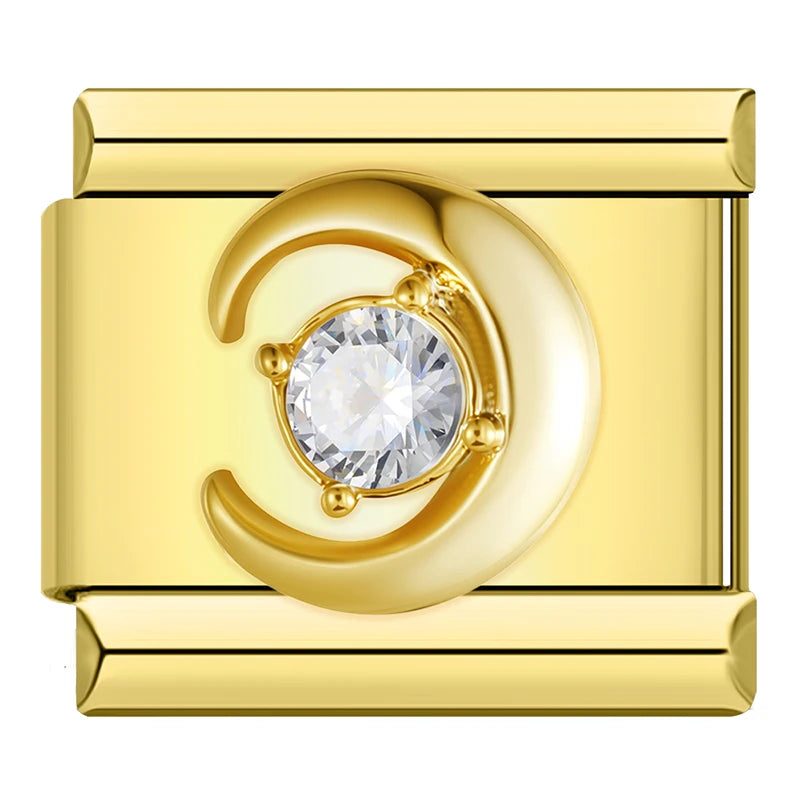 Golden Nature Charm Collection — 9mm Italian Bracelet