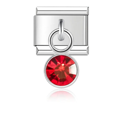 Birthstone Month Charm Collection — 9mm Italian Bracelet