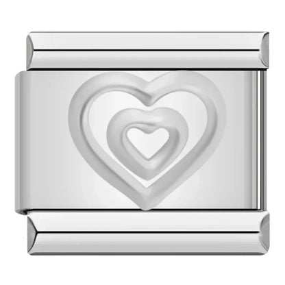 Silver & Gold Letter Charm Collection — 9mm Italian Bracelet
