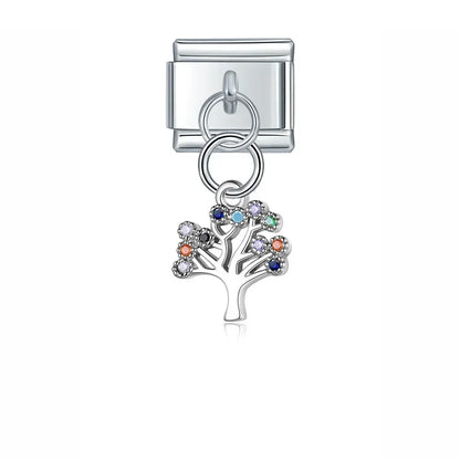 Elephant & Dragonfly Charm Collection — 9mm Italian Bracelet
