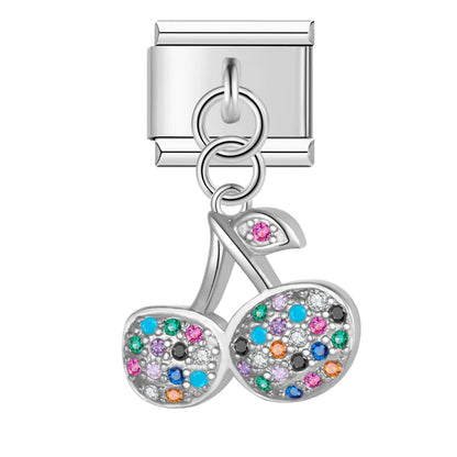 Cherry & Watermelon Charm Collection — 9mm Italian Bracelet