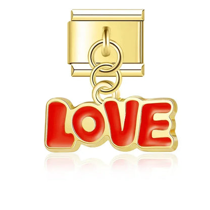 Love & Birthday Charm Collection — 9mm Italian Bracelet