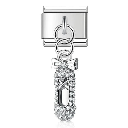Crown & Paw Charm Collection — 9mm Italian Bracelet