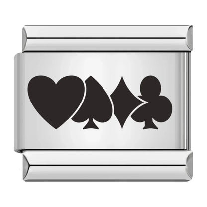 Poker & Casino Charm Collection — 9mm Italian Bracelet