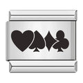 Charm Cœur et Trois Enseignes de Cartes — photo du produit