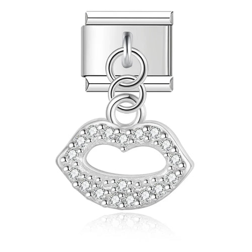Charm Cœur et Lèvres CZ - DJ1383 NO 10