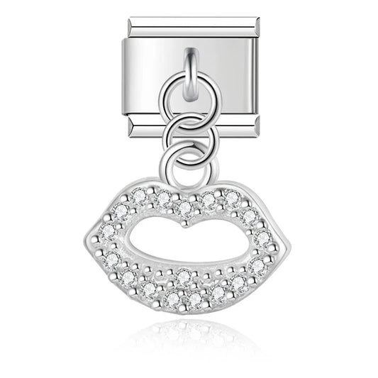 Charm Cœur et Lèvres CZ - DJ1383 NO 10