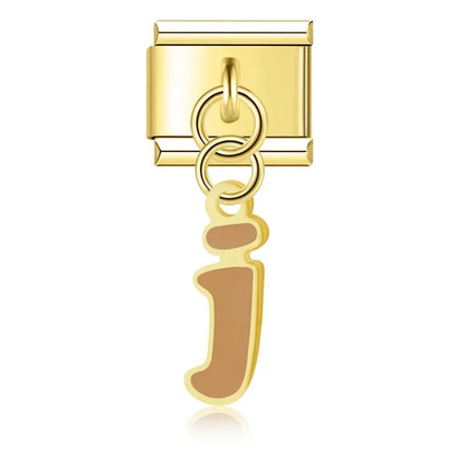 Colorful Lowercase Letter Charm Collection — 9mm Italian Bracelet