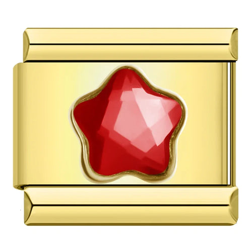 Charm Étoile CZ Dorée - DJ1801 Gold 9