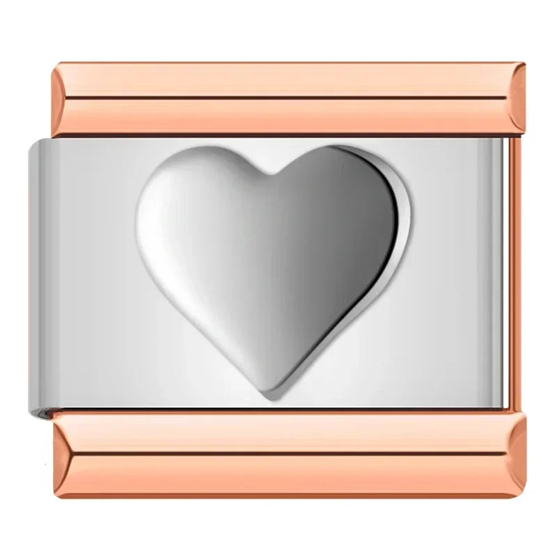 Charm Maillon Cœur Amour - DJ347-E