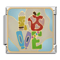 Charm École et Motifs sur Fond Bleu — photo du produit