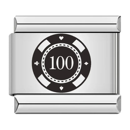 Poker & Casino Charm Collection — 9mm Italian Bracelet