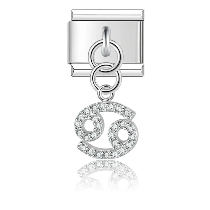 Charm Zodiaque CZ Pendant - DJ1871 Silver 5
