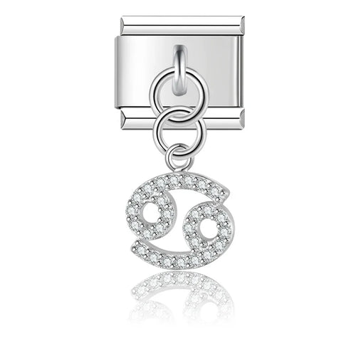 Charm Zodiaque CZ Pendant - DJ1871 Silver 5