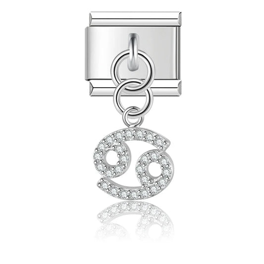 Charm Zodiaque CZ Pendant - DJ1871 Silver 5