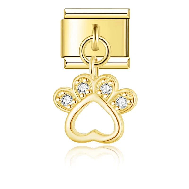 Charm Cœur et Lèvres CZ - DJ1383 NO 1