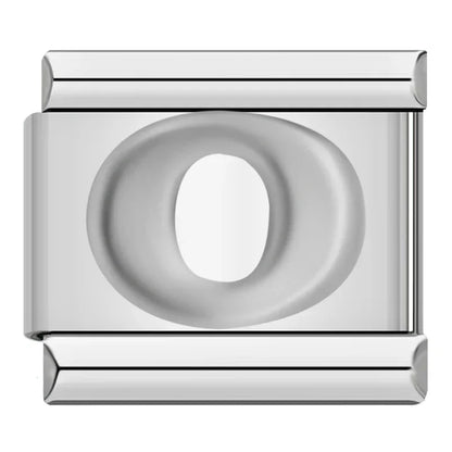 Silver Letter Charm Collection — 9mm Italian Bracelet