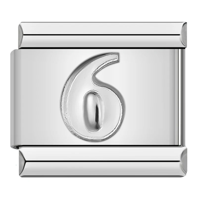 Number Charm Collection — 9mm Italian Bracelet