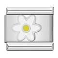 Charm Marguerite Blanche à Centre Jaune — photo du produit