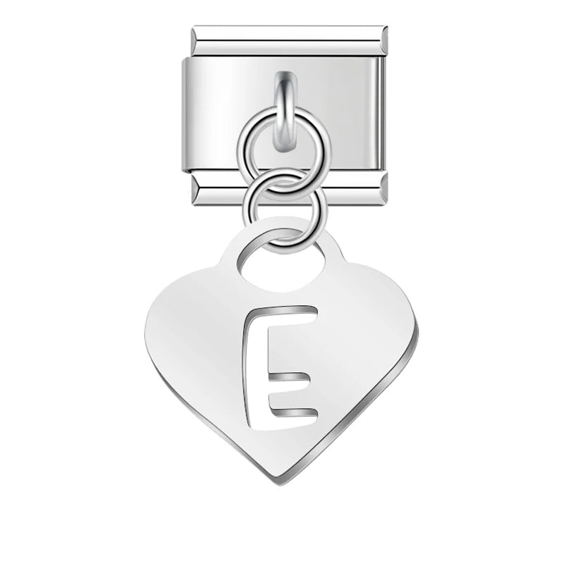 Pastel Letter Charm Collection — 9mm Italian Bracelet