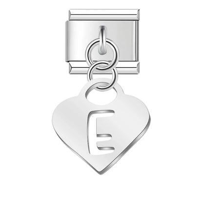 Pastel Letter Charm Collection — 9mm Italian Bracelet