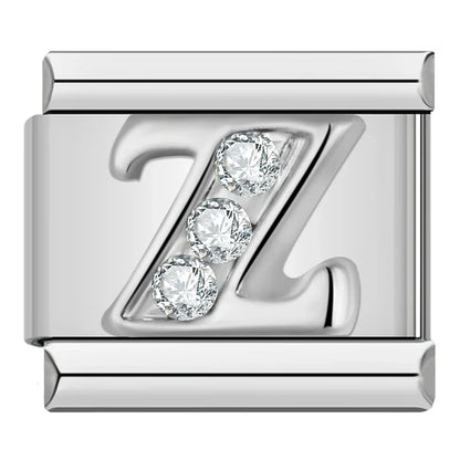 Silver Letter Charm Collection Vol. 2 — 9mm Italian Bracelet