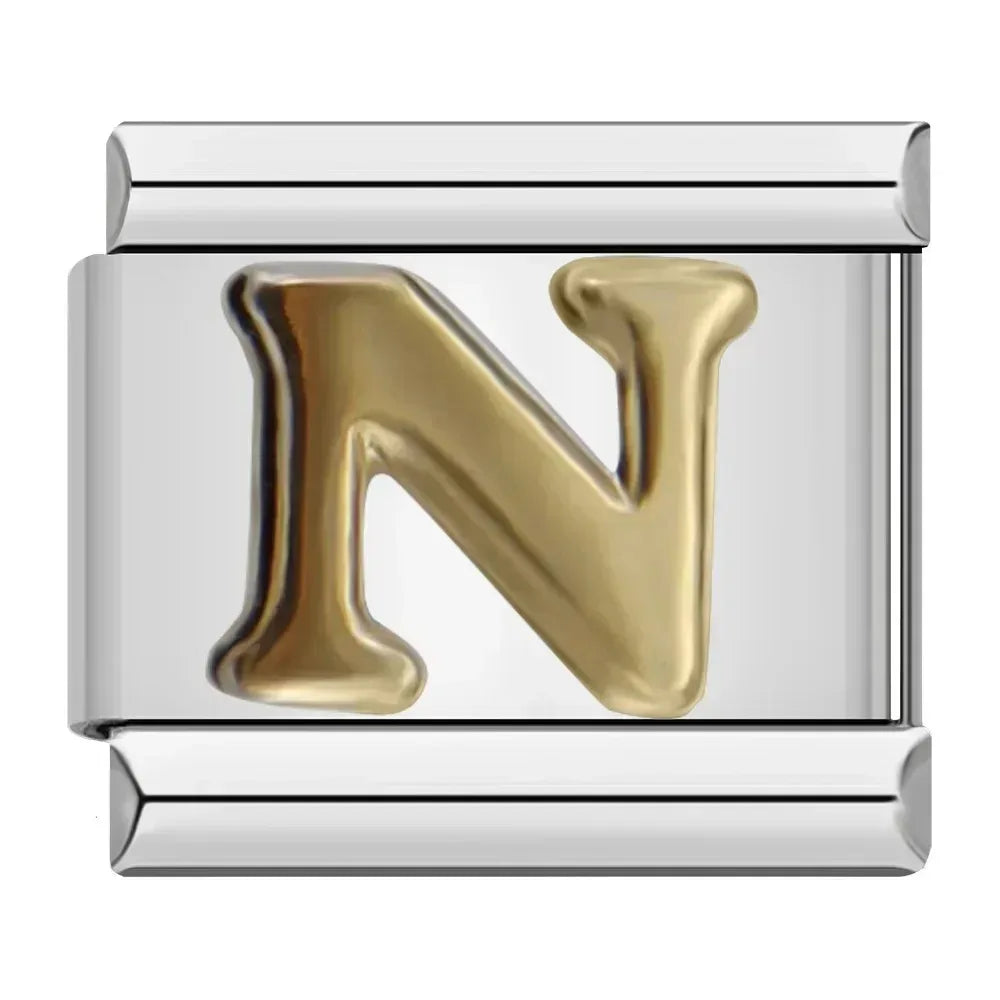 Classic Letter Charm Collection — 9mm Italian Bracelet
