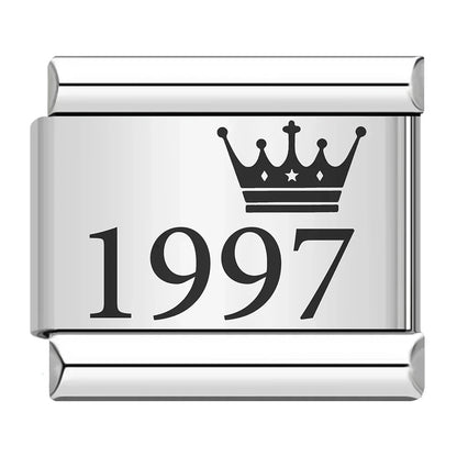 Birth Year Charm Collection — 9mm Italian Bracelet