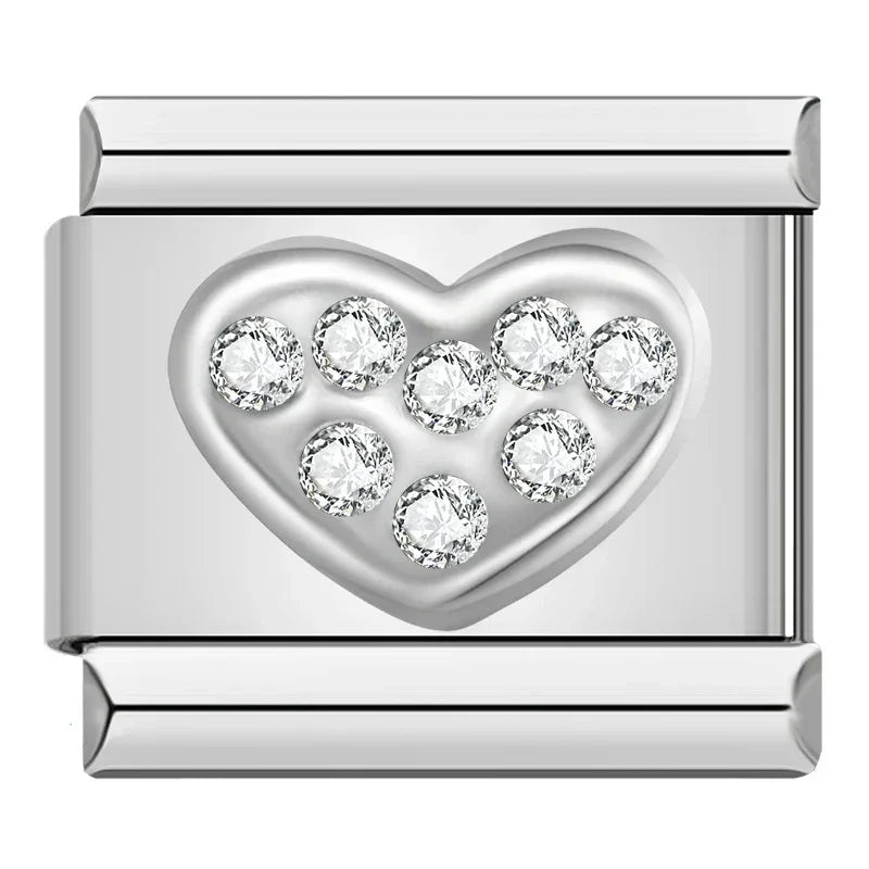Charm Cœur en Cristal - DJ199 E