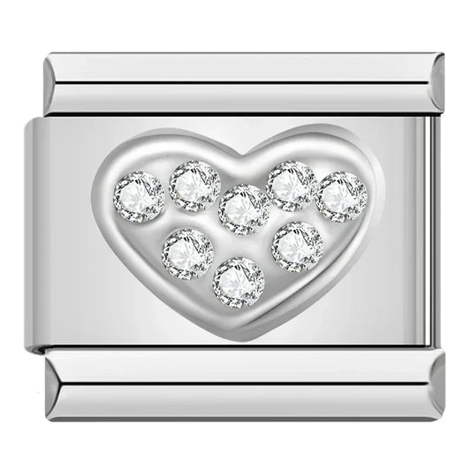Charm Cœur en Cristal - DJ199 E