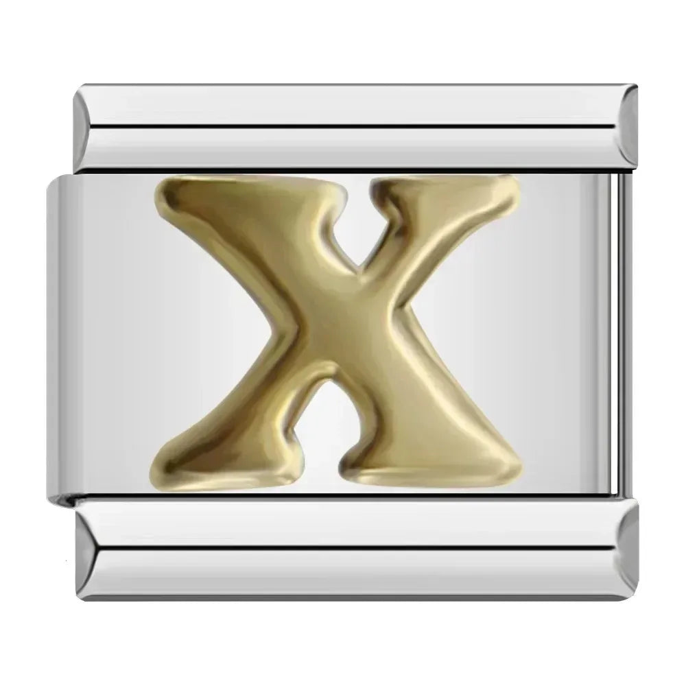 Classic Letter Charm Collection — 9mm Italian Bracelet