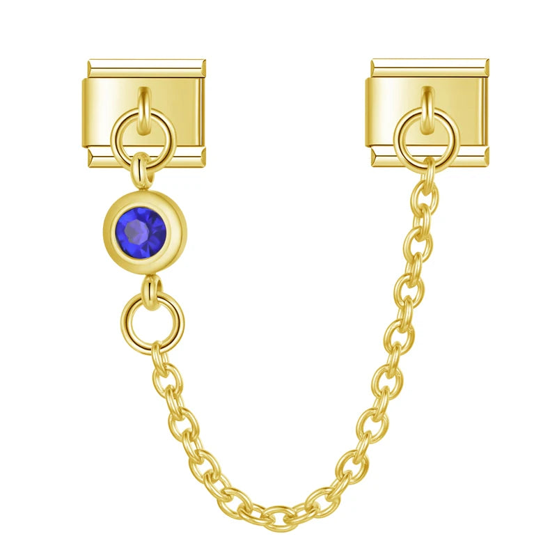 Crystal Dangle Charm Collection — 9mm Italian Bracelet