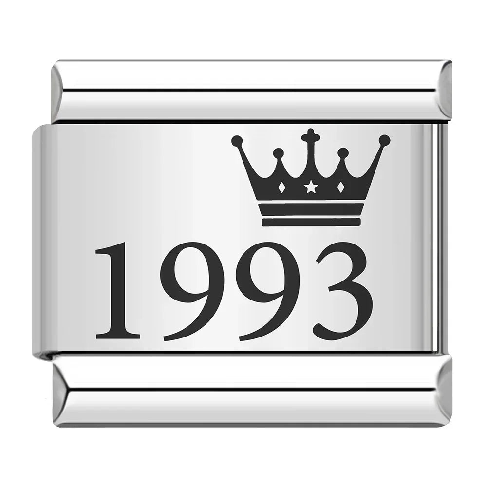 Birth Year Charm Collection — 9mm Italian Bracelet