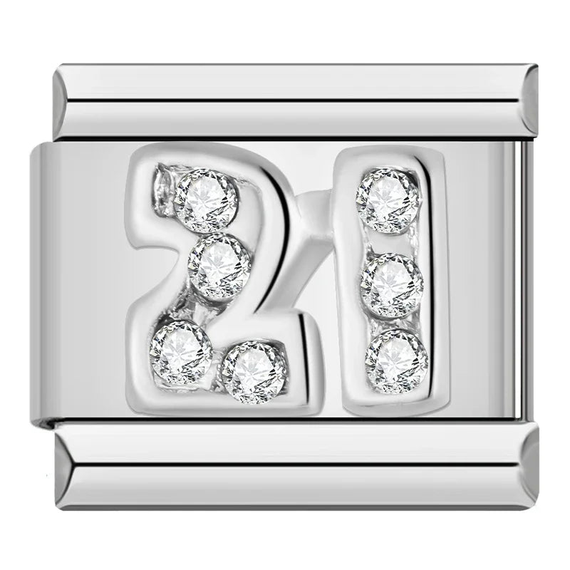 Silver Letter Charm Collection Vol. 2 — 9mm Italian Bracelet