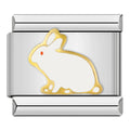Charm Lapin Blanc Argenté — photo du produit
