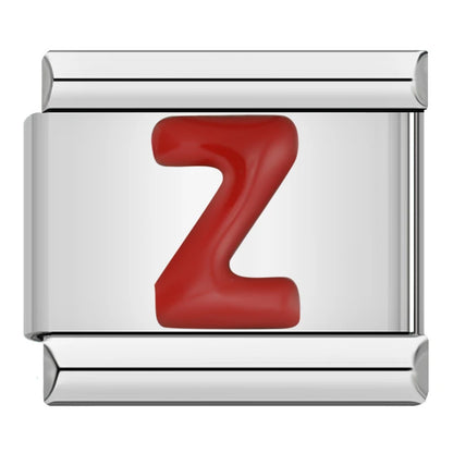 Red Letter Charm Collection — 9mm Italian Bracelet