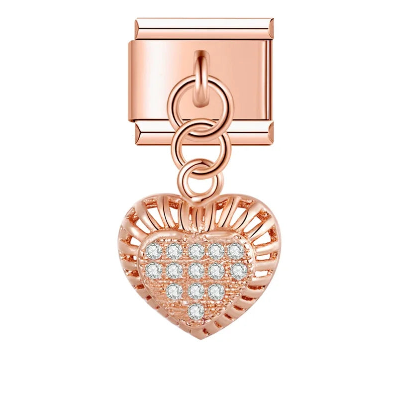Charm Cœur CZ Romantique - K
