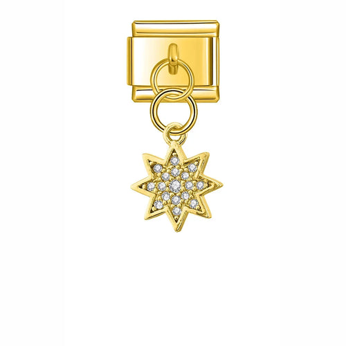 Charm Clé et Flocon de Neige - J