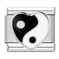 Charm Yin Yang Noir Argenté — photo du produit