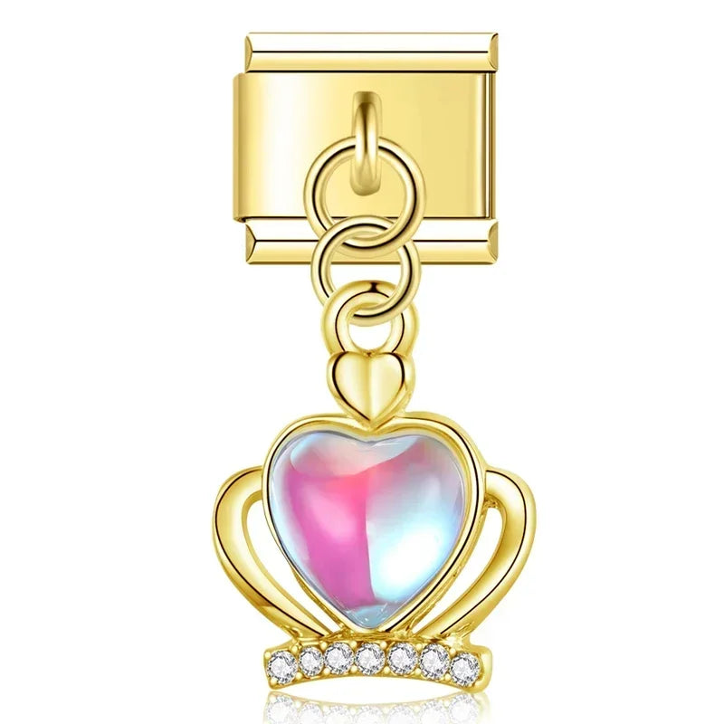 Charm Croix, Cœur et Couronne - DJ804 H