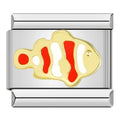Charm Poisson-Clown Orange et Blanc — photo du produit