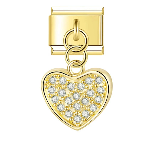Charm Cœur CZ Romantique - G