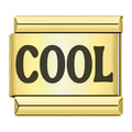 Charm Mot Cool Noir sur Doré — photo du produit